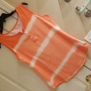 Orange & White Ombre Tank Top *NWOT*